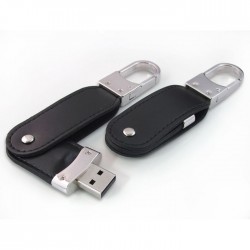 Black Leather USB Flash Drive